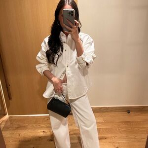 Women's denim button-down